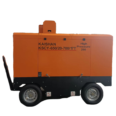 Compressore a vite KSCY-650/20-700/17 18m3/Min 650CFM 20bar 17bar Compressore d'aria a vite rotativo portatile a gas