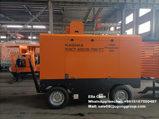 Compressore a vite KSCY-650/20-700/17 18m3/Min 650CFM 20bar 17bar Compressore d'aria a vite rotativo portatile a gas