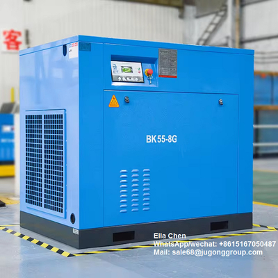 Compressore d'aria elettrico da 55 kW 100 CV 10m3/min 8 bar Compressore rotativo di gas BK55-8G